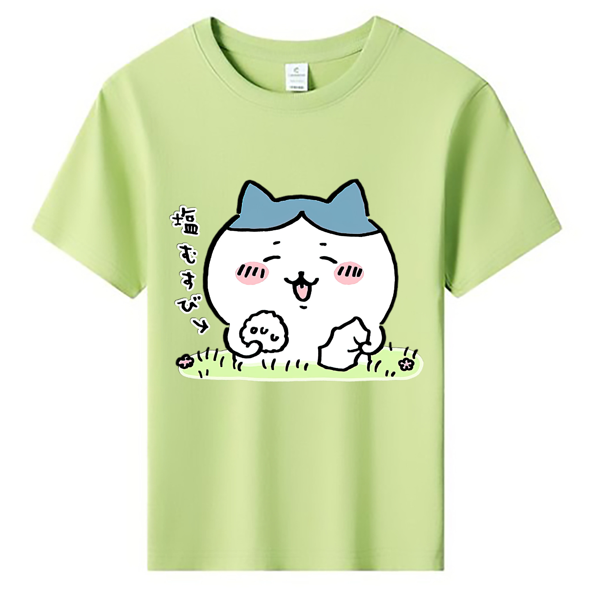 （画像用） ちいかわ ハチワレ Chii-kawa hachiware 綿100％キッズTシャツ（フロントプリント）